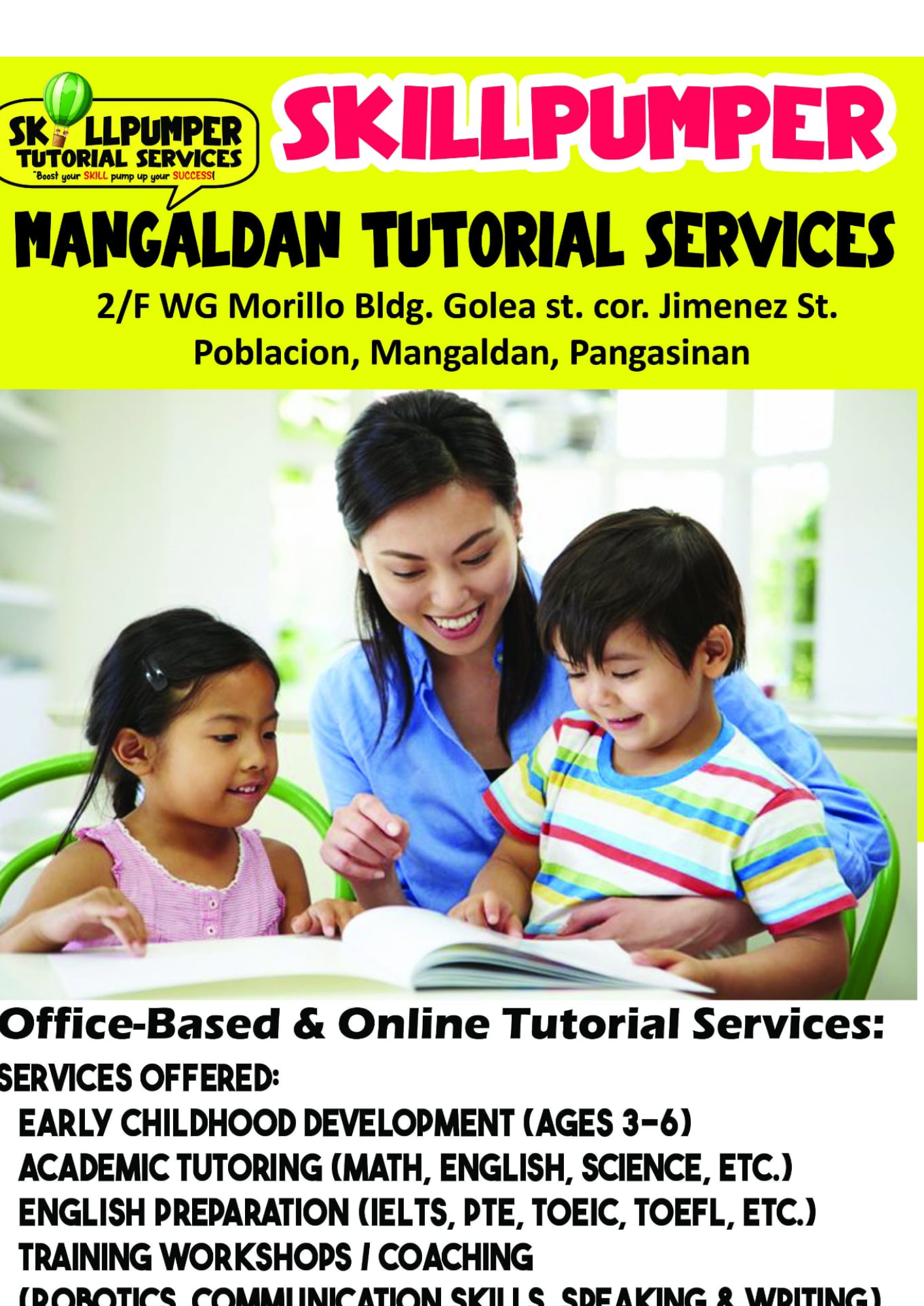📍 Coming Soon: SkillPumper Tutorial Center in Mangaldan, Pangasinan!